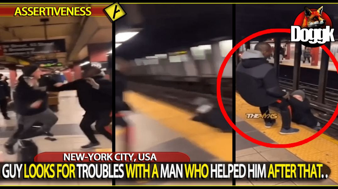 GUY LOOKS FOR TROUBLES WITH A MAN WHO HELPED HIM AFTER THAT.. (NEW-YORK CITY, USA)