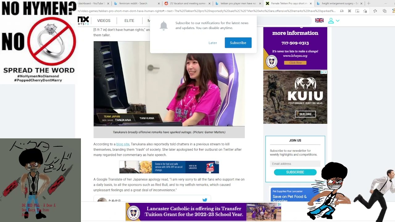 {Exposed} - Tanukana Gets K.O.'d For Hate Speech Against Short Men #redpill #mgtow #expose #esports