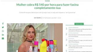 Diarista faz FAXINA totalmente NUA