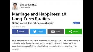 Proof That Marriage Is Bad For You