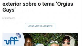 Governo Financiou DOUTORADO no exterior sobre ORGIAS GAYS
