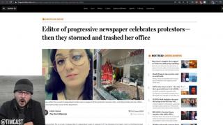 Leftist Journalist SHOCKED That the Rioters Destroyed Her Office, Journalists Are NOT Special