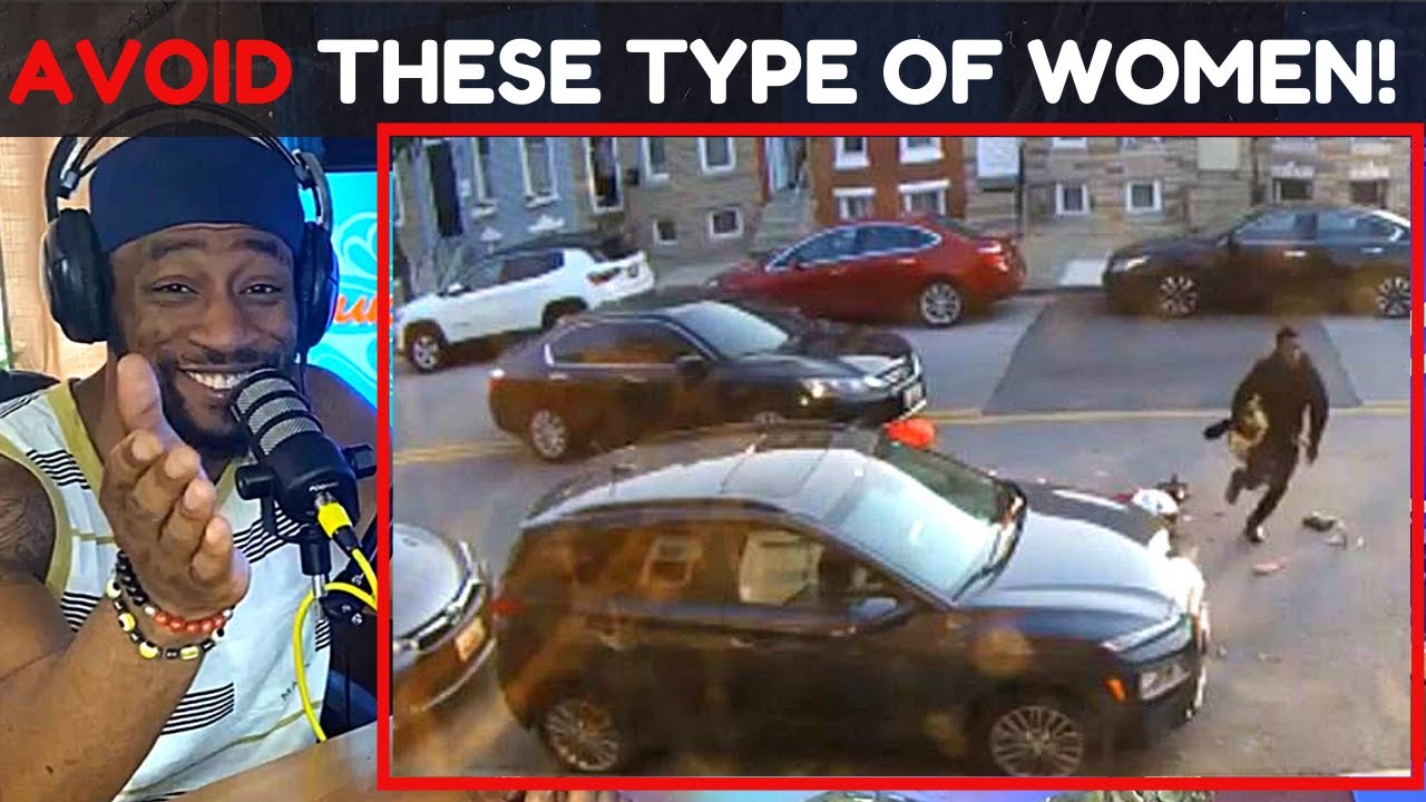 Barry Sanders Mode: Baltimore Man Dodges His Girlfriend's Many Attempts To Run Him Over!