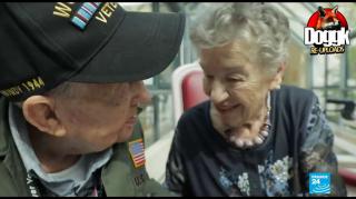 WW2 VETERAN MEETS LONG-LOST FRENCH LOVE, 75 YEARS LATER AFTER D-DAY 1944 (METZ, FRANCE)