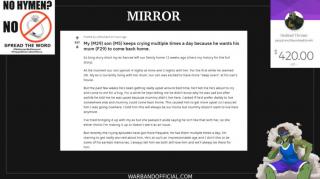 [UC] Response - My Son Is Crying Because Mommy Left For CHAD! (mirror)