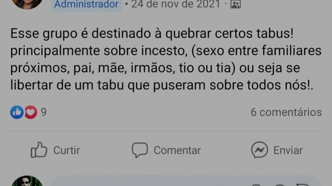 GRUPO DE MÃES PEDÓFILAS E INCESTUOSAS VOLTOU - AJUDE A DENUNCIAR!