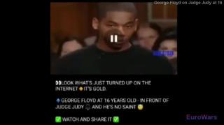 George Floyd on Judge Judy at 16 Crashed Car he Stole but Blames Police for Chasing him Dindunufin