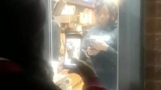 MCDONALD EMPLOYEE GETS HIT WITH LARGE COKE FOR BEING RUDE
