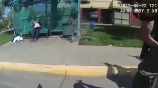 Homeless man brutally executed by the friendly police p!*$