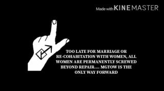 MGTOW’S The Only Way Forward