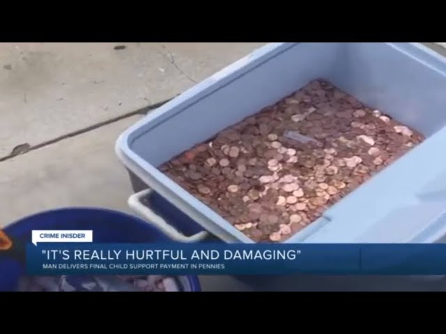 Man pays His Last Child Support Payment in 80,000 Pennies! Feminists BENT!