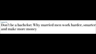Don't Want To Be A Loser? Get Married!  O_O