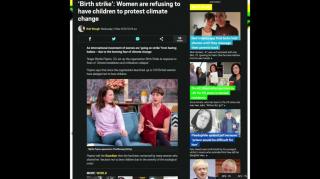 Women go on "birth strike" to protest climate change