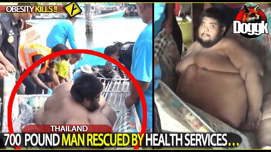 700-POUND MAN RESCUED BY HEALTH SERVICES.. (THAILAND)