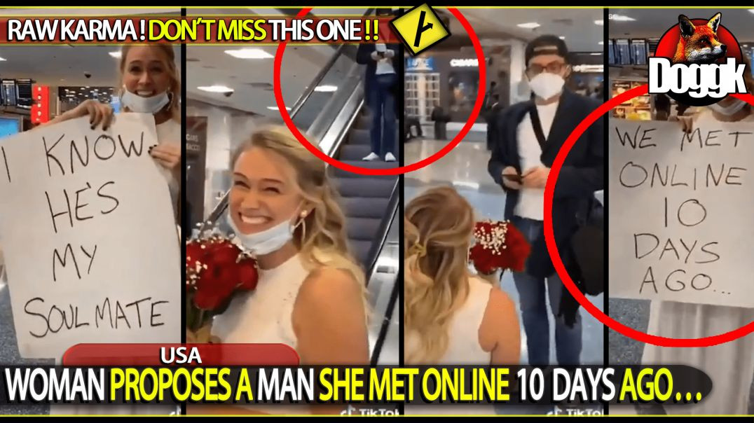 WOMAN PROPOSES A MAN SHE MET ONLINE 10 DAYS AGO... (USA)