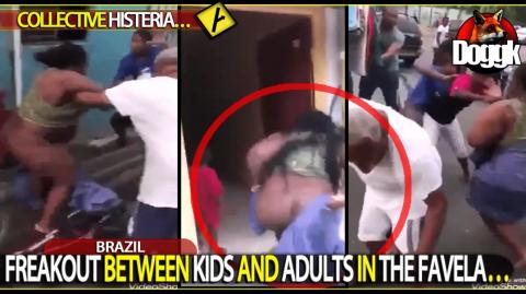 FREAKOUT BETWEEN KIDS AND ADULTS IN THE FAVELA.. (BRAZIL)