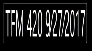 ⁣⁣TFM 420 9⁄27⁄2017