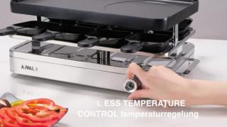 ANWALE Smokeless Grill Indoor Electric Grill and Griddle Plate, Raclette Table Grill and Korean BBQ Grill, All-In-One 15