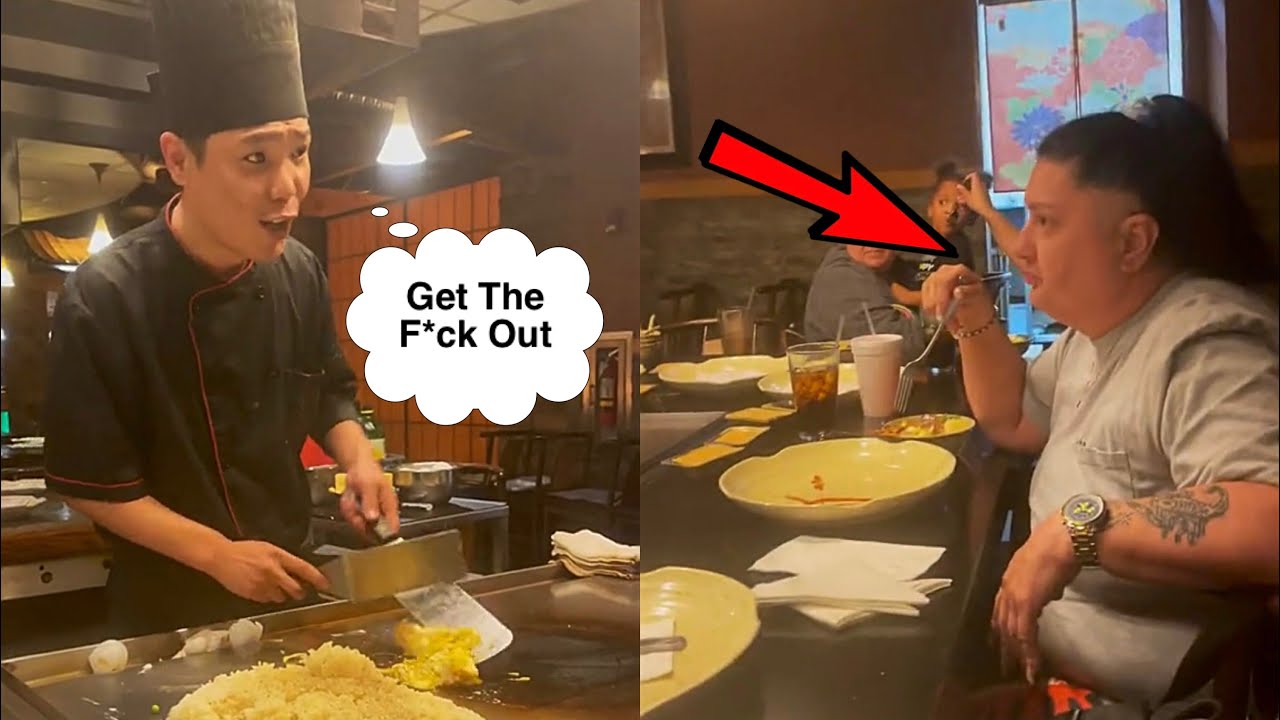 Entitled Woman Gets ROASTED By Hibachi Chef & Is Not Happy