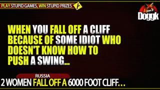 2 WOMEN FALL OFF A 6000 FOOT CLIFF.. (RUSSIA)