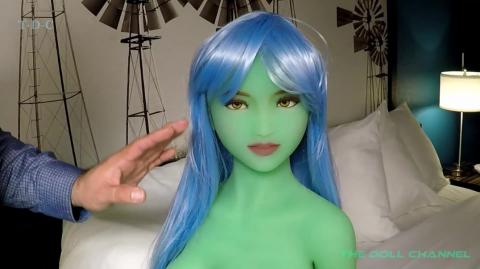 146 cm Dollforever Venus Green Alien Sex Doll Review Unboxing
