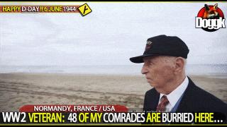 WW2 VETERAN : 48 OF MY COMRADES ARE BURRIED HERE.. (NORMANDY, FRANCE / USA) [HAPPY D-DAY !! 6 JUNE 1944]