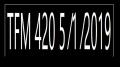 ⁣TFM 420 5 ⁄1 ⁄2019