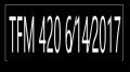 TFM 420 6⁄14⁄2017