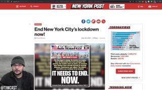 Tim Pool: New York City is DYING, The NY Post SAVAGES Cuomo And De Blasio For Having No Plan And Hur