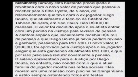 Ex Vaza áudio Da Cantora Simony Revoltada Com Redução De Pensão