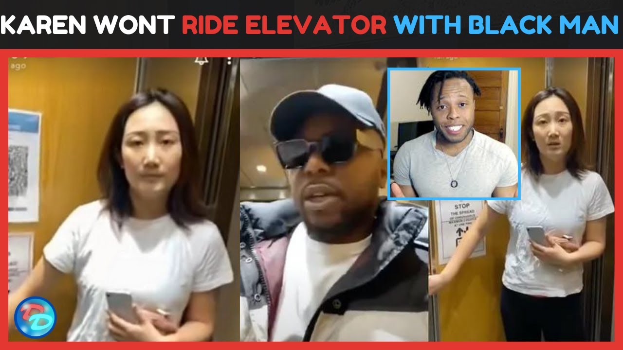 Asian Karen Refuses To Share Elevator With Black Man