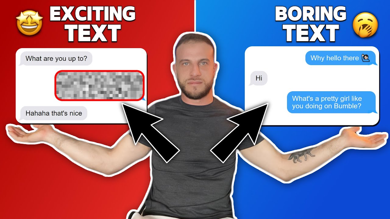 How To Text A Girl - Boring Vs Exciting Text Game Examples