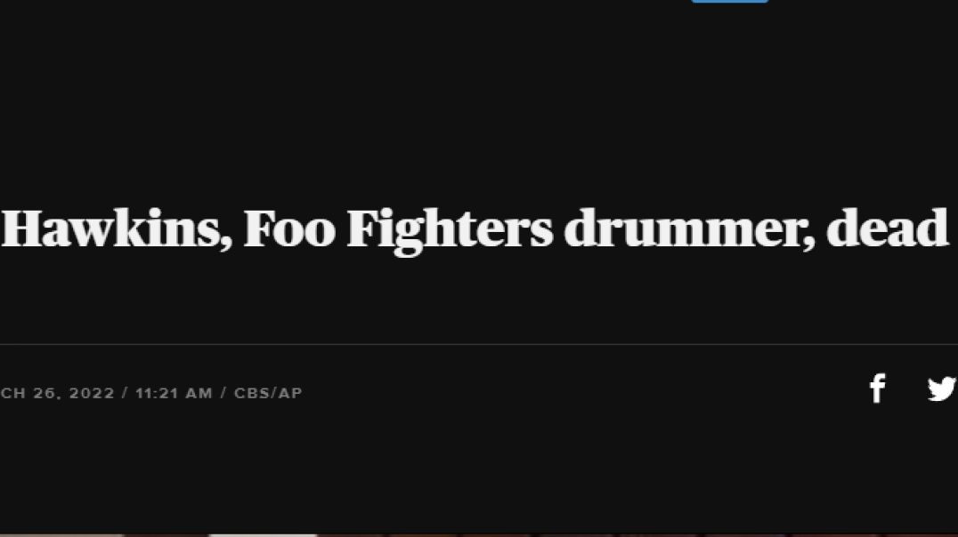 Foo fighters Taylor Hawkins dies. Be careful what you wish for.