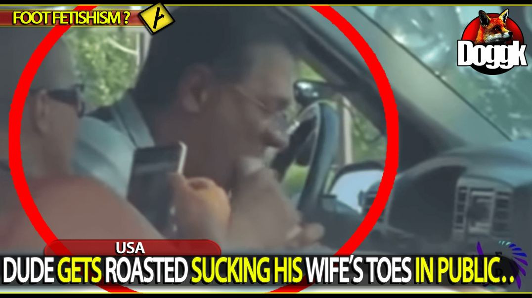 DUDE GETS ROASTED SUCKING HIS WIFE'S TOES IN PUBLIC.. (USA)