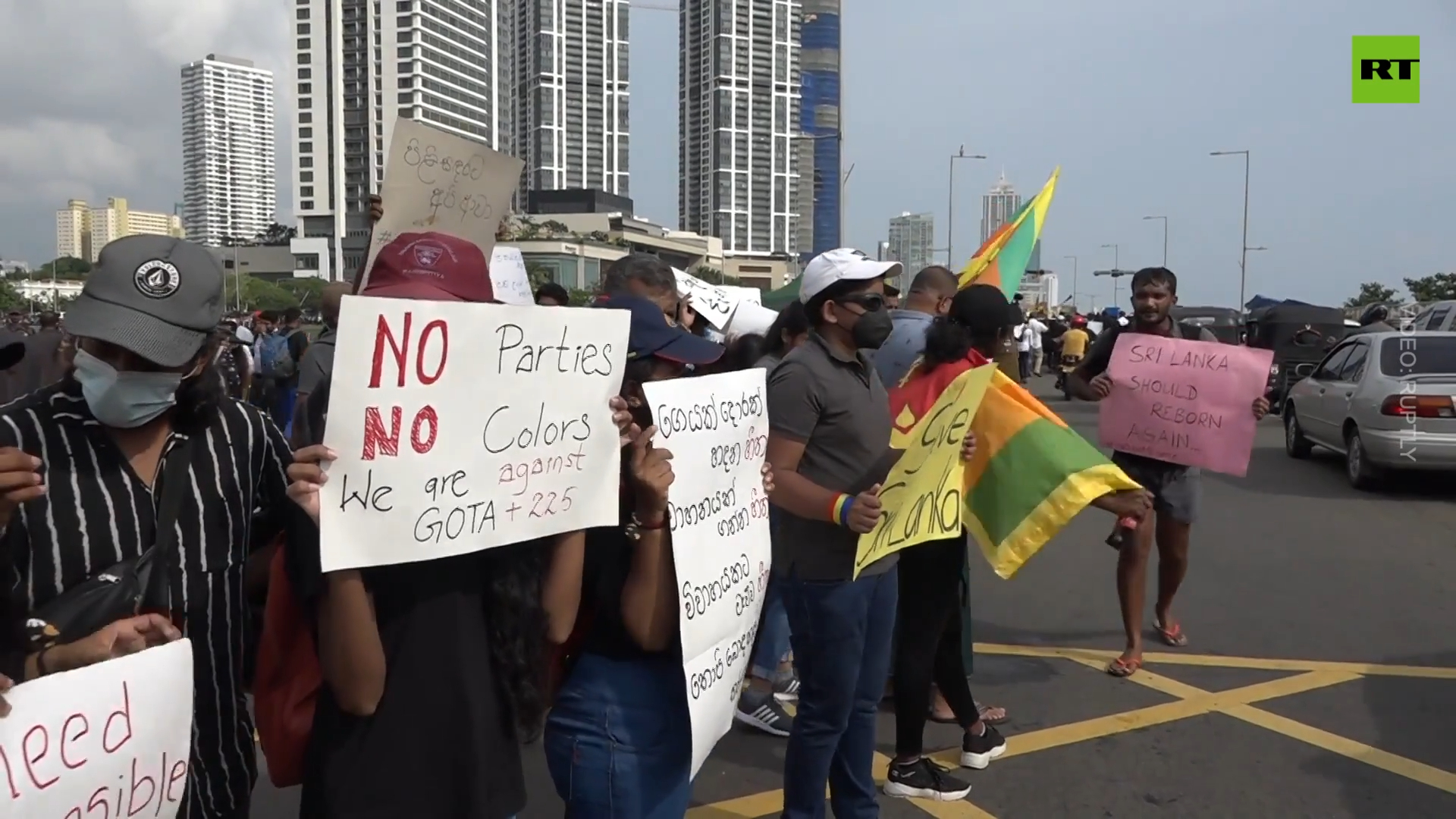 Massive rally demands resignation of Sri Lankan president in Colombo