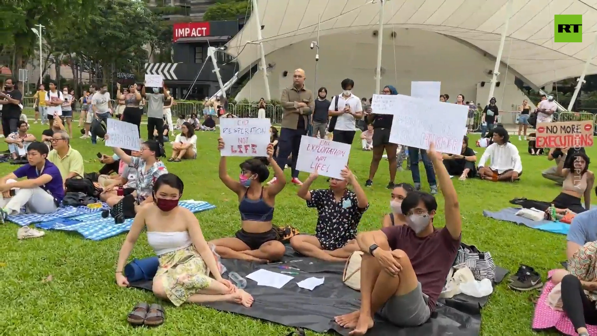 Anti-death-penalty protest staged in Singapore