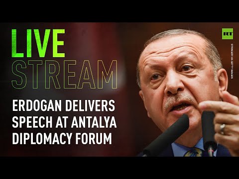 Erdogan delivers speech at Antalya Diplomacy Forum