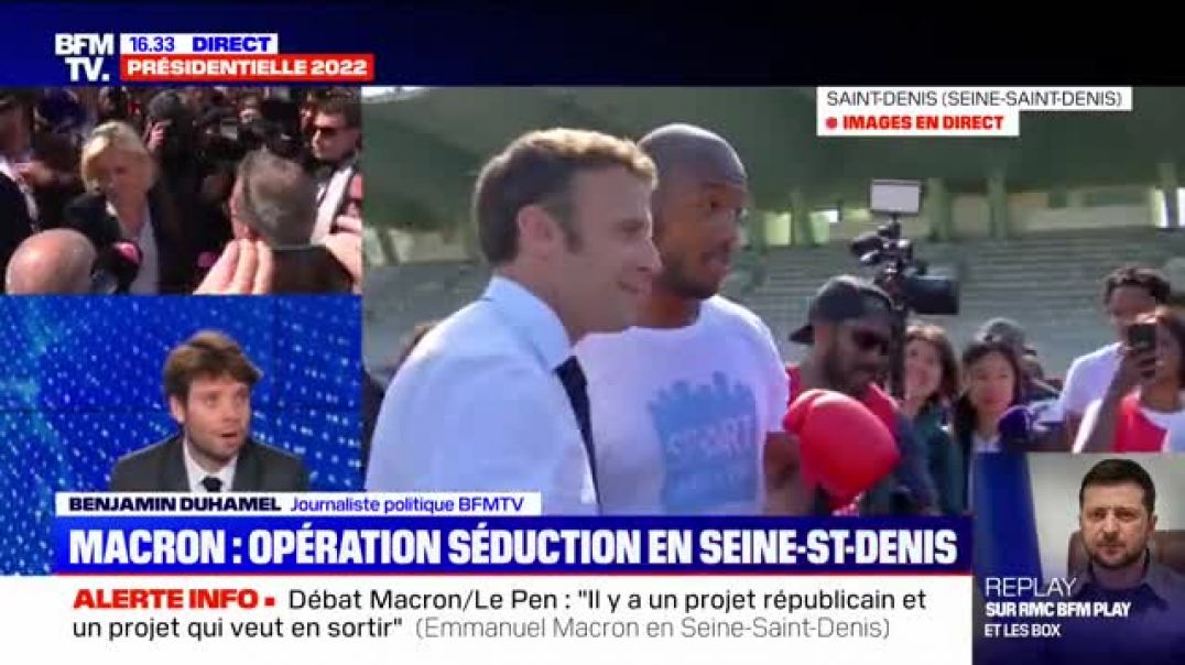 Macron trying to box his muslim nigga boyfriend.