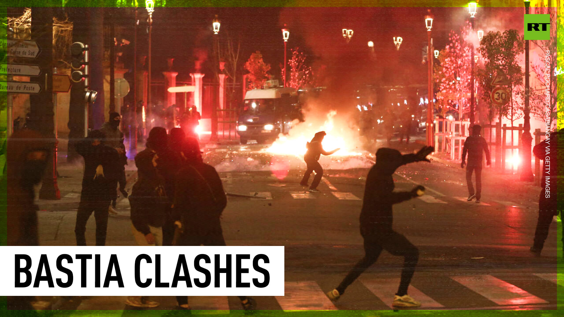 Corsican protesters use Molotovs during clashes with police