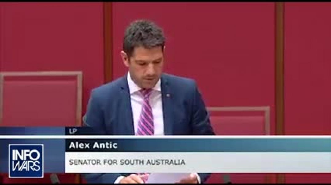 Australian Senator Walks into Parliament and Drops Truth Bombs About Klaus Schwab, World Economic Forum