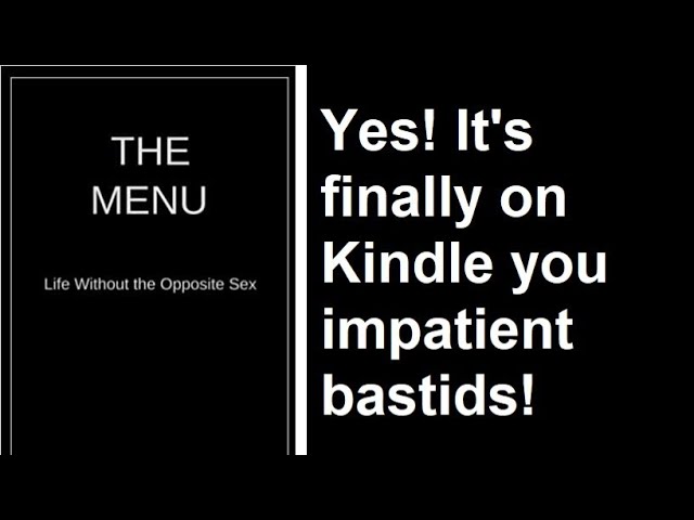 "The Menu" Now Available on Kindle