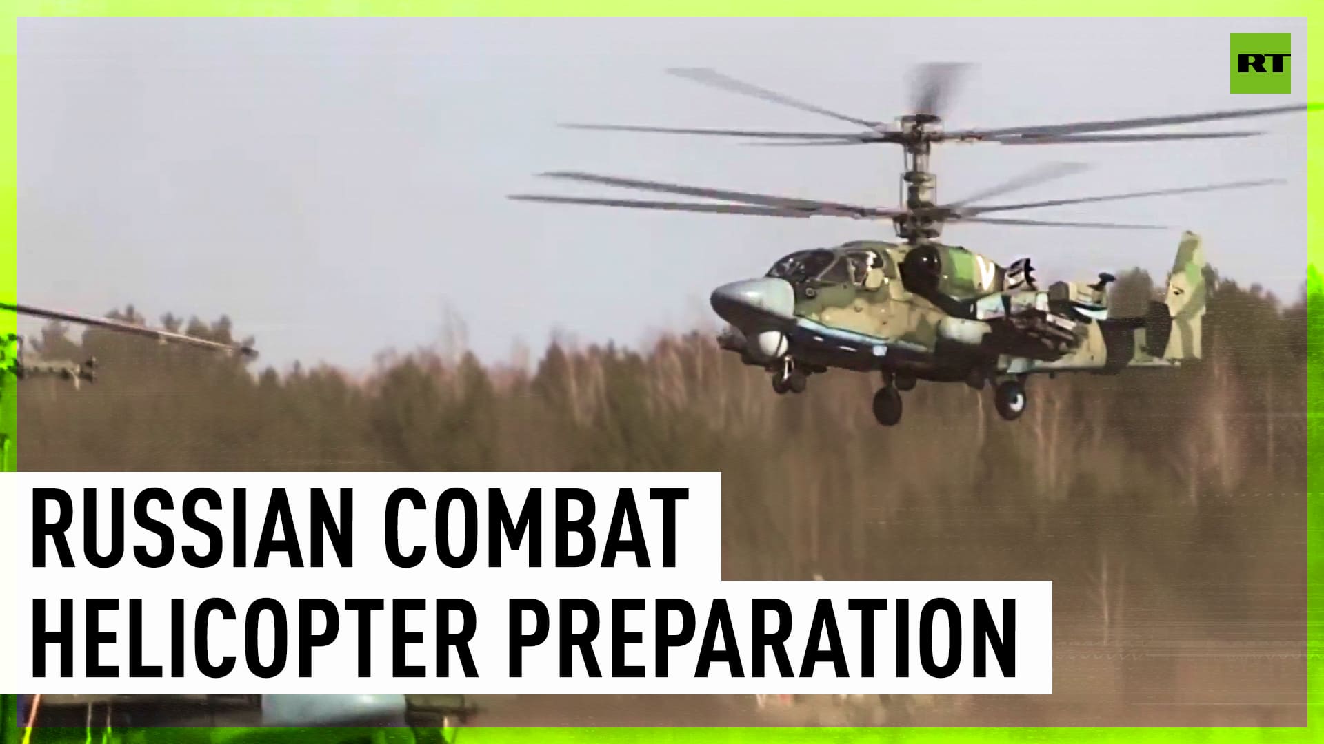 Russian combat helicopter preparation