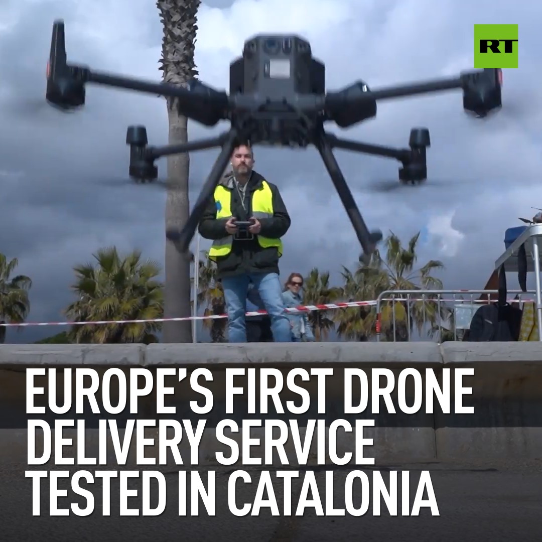 Europe’s first drone delivery service tested in Catalonia