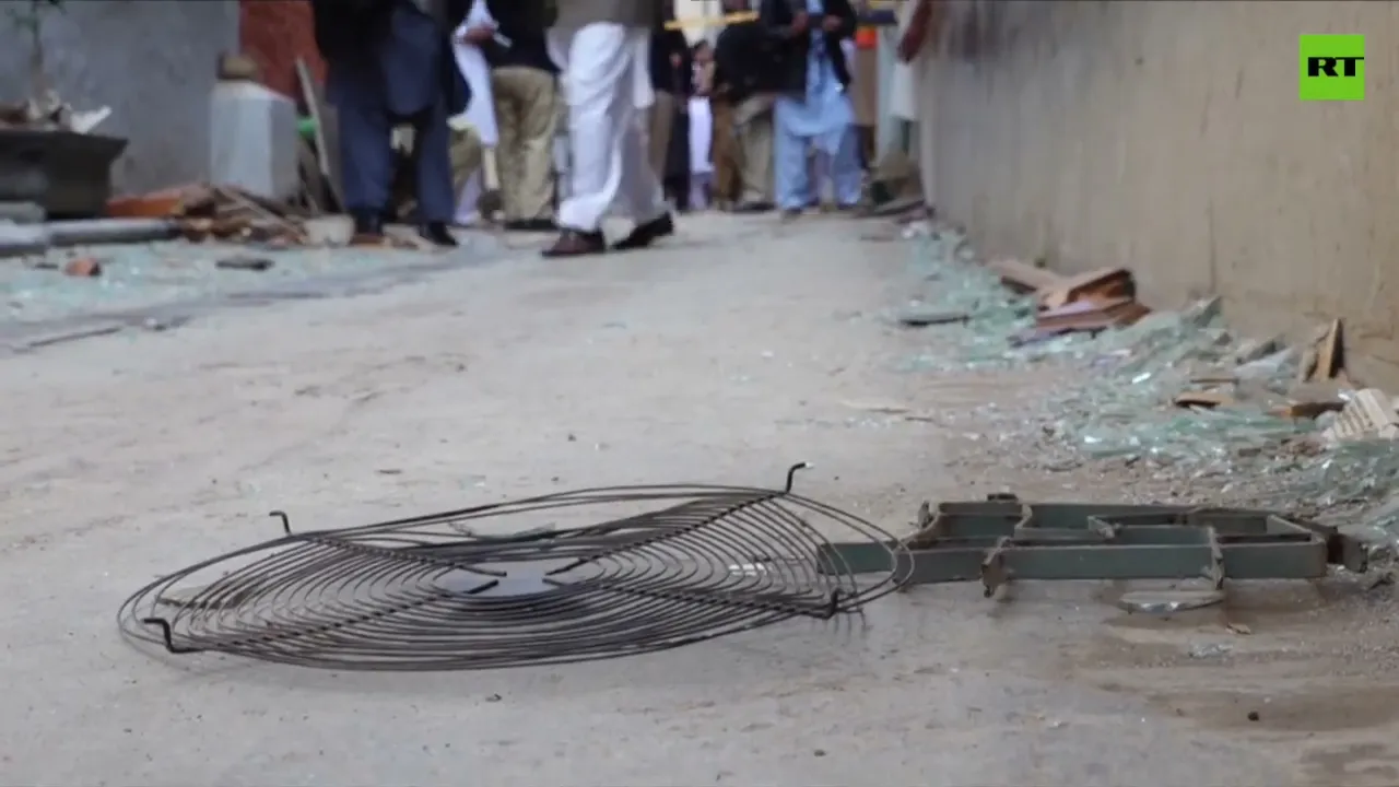 Aftermath of deadly blast in Pakistan mosque