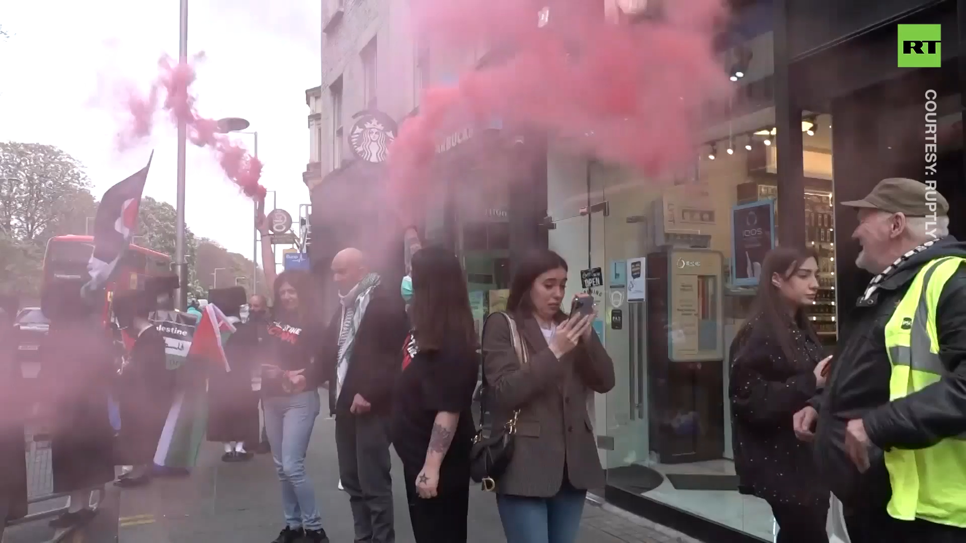 Pro-Palestinian activists rally in London