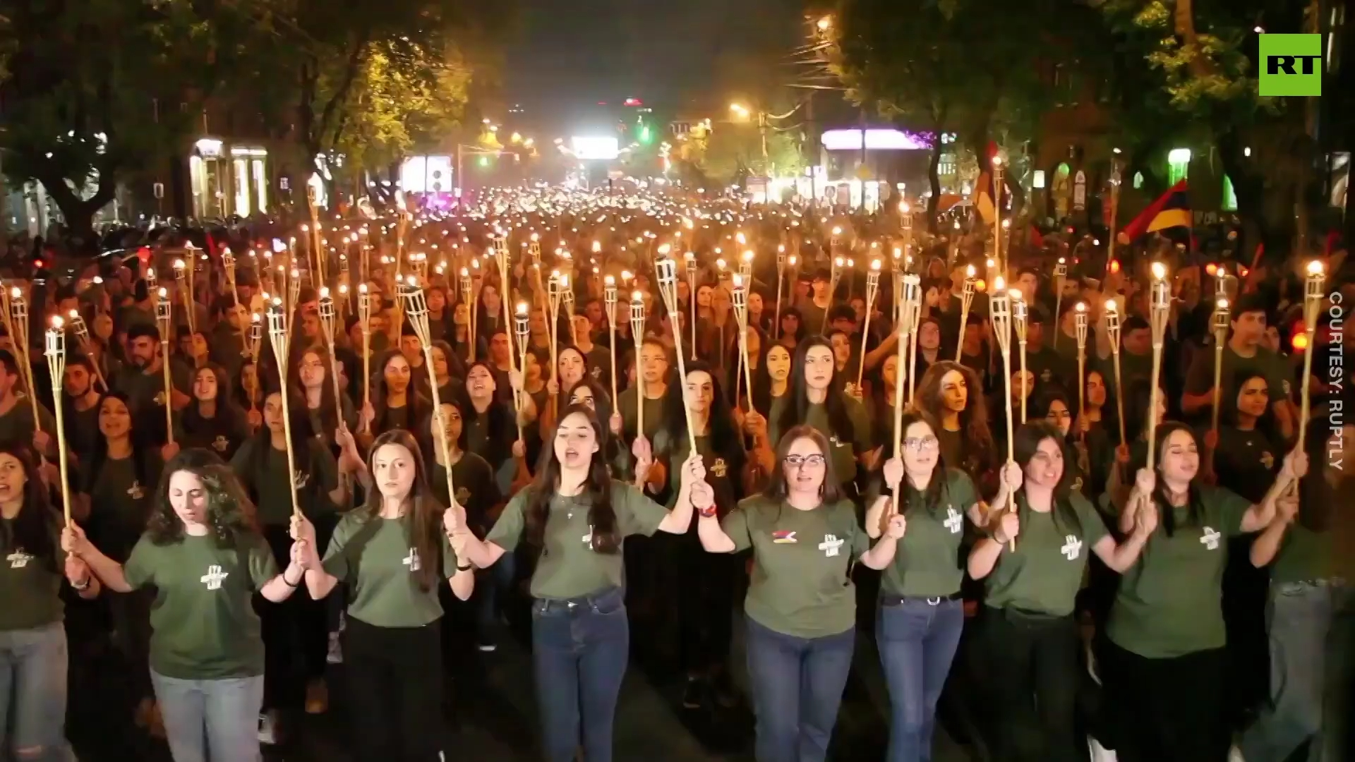 Armenian genocide 107th anniversary | Enormous commemorative demo in Yerevan and Stepanakert