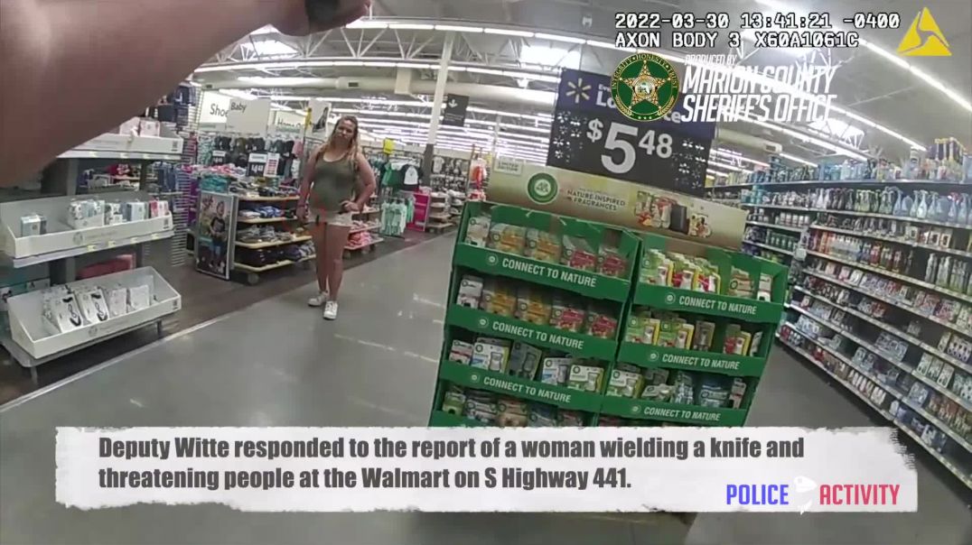 Bodycam Shows Armed Woman Being Tased by Deputy in Florida Walmart