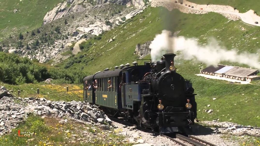 A funicular railway (cog / gear in toothed track drive)