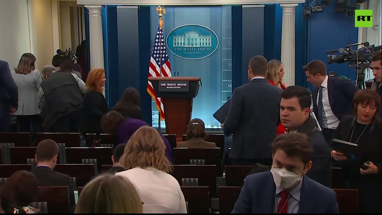 Jen Psaki holds a regular briefing