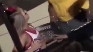 PROBABLY THOUGHT THIS WHITE GIRL WAS AN EASY TARGET